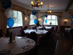 Pyewipe Inn, White Chair Cover Silver Organza Sash